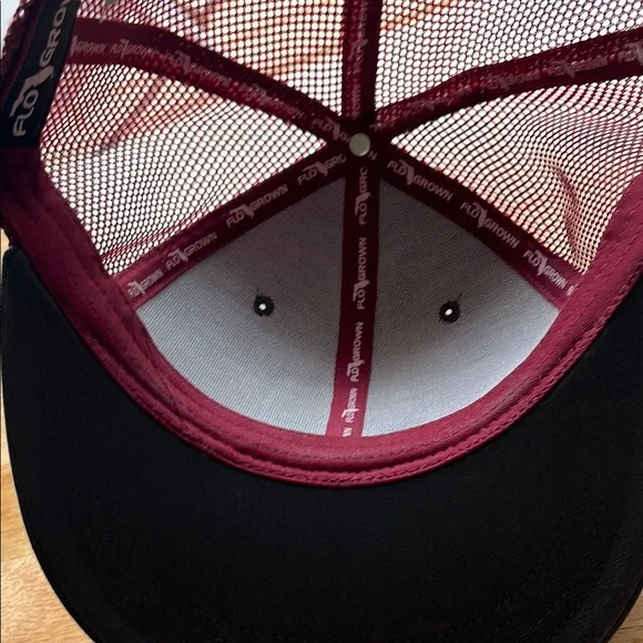 Gray and Red Men's Hat - Picture 2 of 3